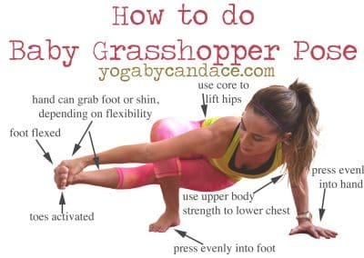Baby Grasshopper Pose - Bala Parsva Bhuja Dandasana बाला पार्श्व भुज दण्डासना Yoga Asana Collection