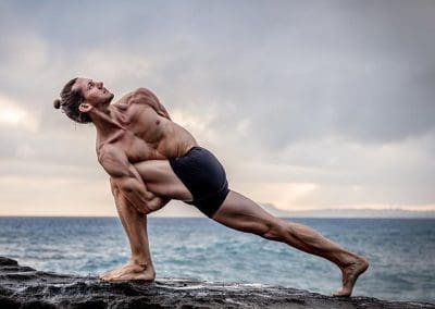 Bound Side Angle Pose - Baddha Utthita Parsvakonasana बाध उठिता पार्श्वकोनासन Yoga Asana Collection