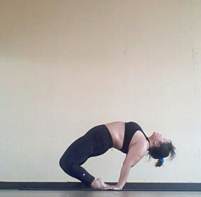 Floating Camel an Ustrasana Variation