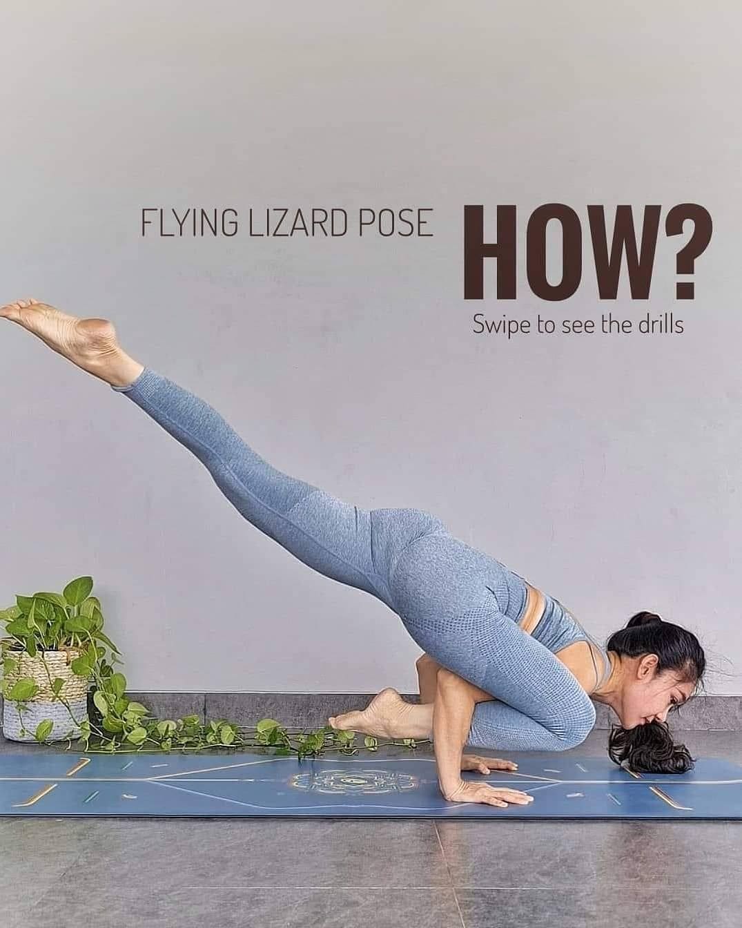 Flying Lizard Pose - Utthan Pristhasana उदय प्रतियोगिता Yoga Asana Collection
