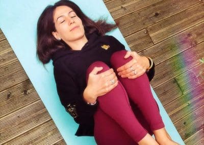 Knee-to-Chest Pose - Alanasana अलनासनः Yoga Asana Collection