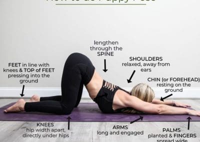 Puppy Pose - Uttana Shishosana उत्ताना शिशासन Yoga Asana Collection