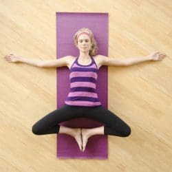 Reclining Butterfly Pose - Uttana Shishosana सुप्त बाध कोनासन Yoga Asana Collection