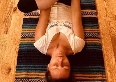 Supine Pigeon Pose - Supta Kapotasana सुप्त कपोतासन Yoga Asana Collection