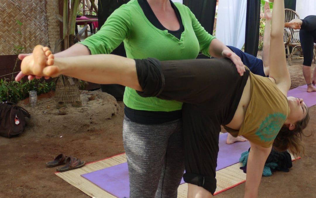 Half Moon the Ardha Chandrasana