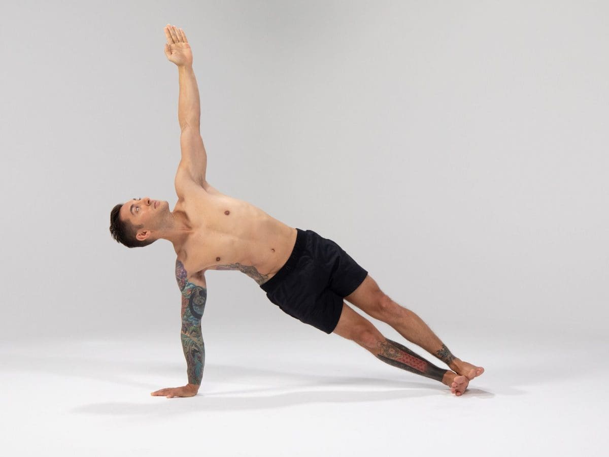 Dylan Werner in Side Plank Pose the Vasishtasana