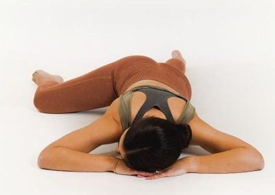 Resting Half Frog Pose - Vishraam Ardha Bhekasana विश्रामं कृत्वा अर्धासनम् 20
